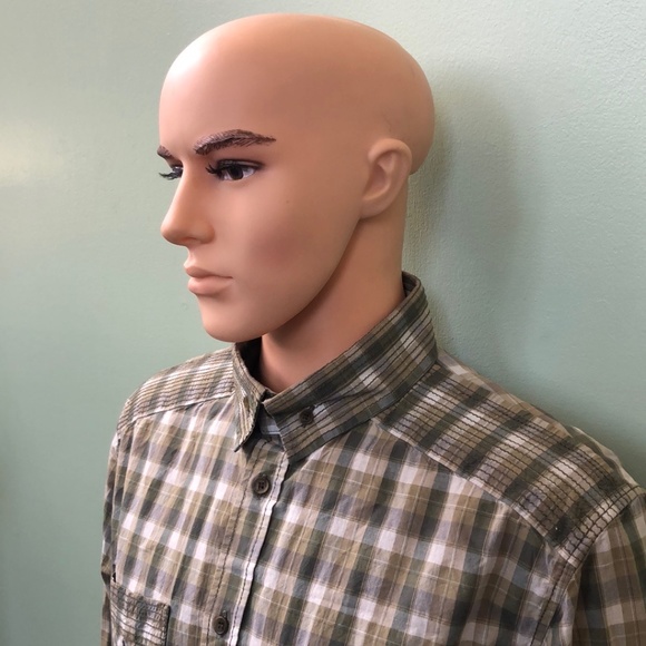 Dolce & Gabbana Men's Green Casual Button Up Shirt Sz 56